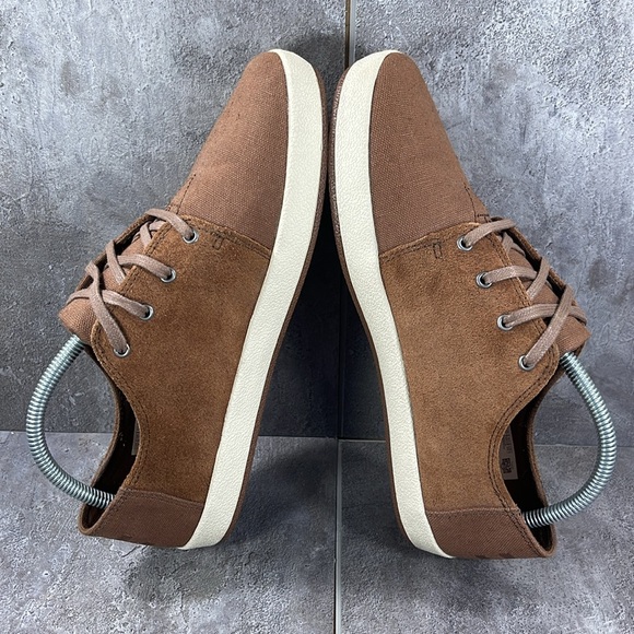 Toms Mens Payton Bark Oiled Suede Cotton Twill - Picture 5 of 8